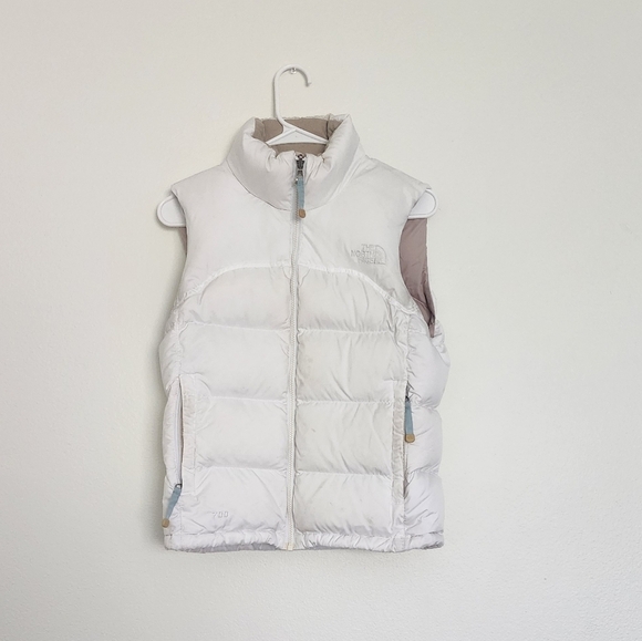 The North Face Jackets & Blazers - The North Face Womens White 2007 Retro Nuptse 700 Goose Down Puffer Vest Size XS